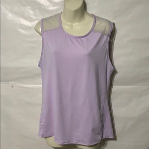 ATHLETA Purple Mesh Back Athletic Tank Top